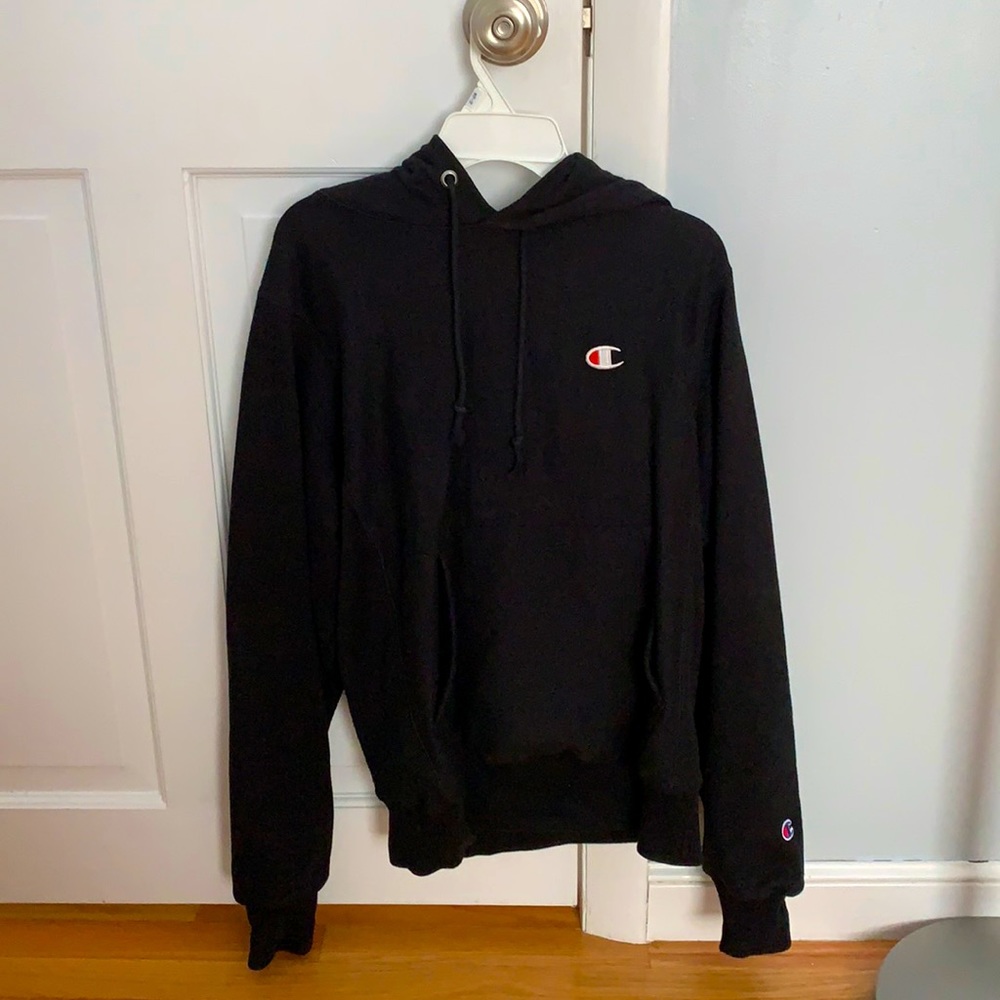 Black, adult XS, champion hoodie